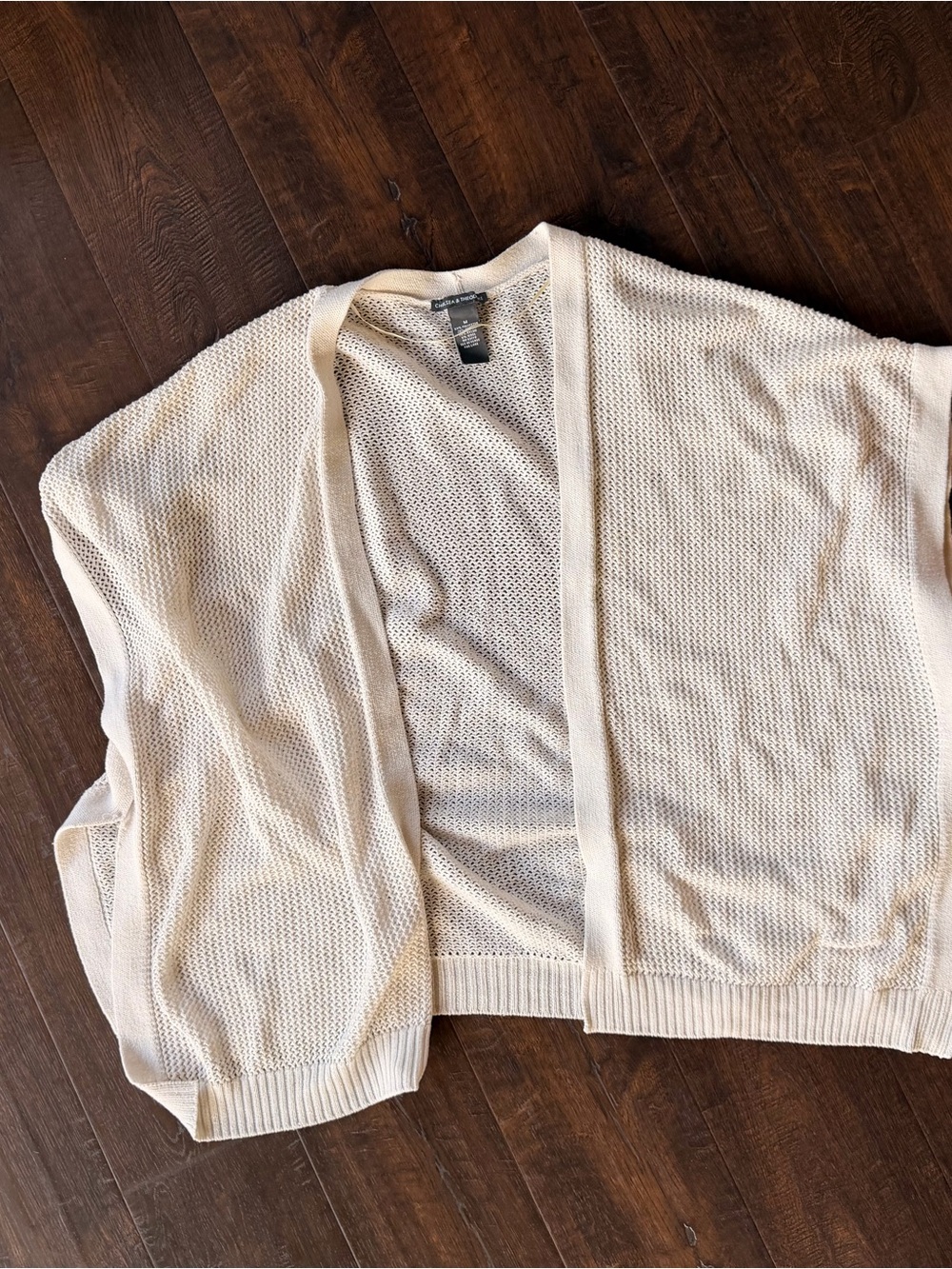 Chelsea & Theodore Open Knit Cardigan - Cream